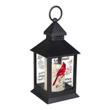 Cardinal Memorial LED Lantern with Flickering Flame