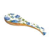 Blue Hydrangea Wooden Spoon Rest