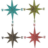 Tin Compass Rose Wall Décor