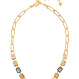 Chai Latte Octavia Paperclip Tennis Necklace