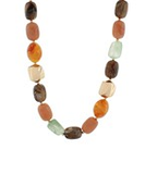 Yellow & Tortoise Chunky Mixed Bead Necklace
