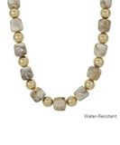 Orange Water-Resistant Chunky Bead Necklace
