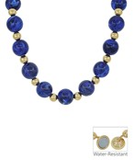 Royal Blue Water-Resistant Chunky Bead Necklace