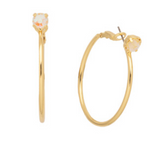 Light Topaz Delight  Mini Serafina Hoop Earrings