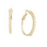 Crystal Tyra Hoop Earrings