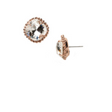 Crystal Cushion-Cut Solitaire Stud Earrings