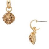 Haute Halo Huggie Dangle Earrings