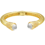 Crystal and Gold Cuff