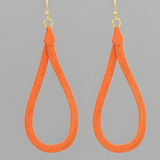 Orange Teardrop Earrings