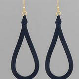 Navy Teardrop Earrings