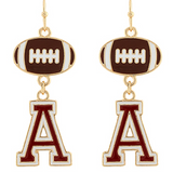 Alabama Initial Earrings