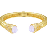 Lavender and Gold Cuff