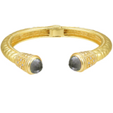 Black Diamond and Gold Cuff