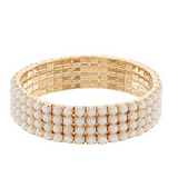Pearl Beaded Stretch Bracelet