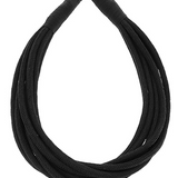 5mm 8-Row Layered Rope Necklace- Black