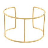 Gold Open Frame Cuff Bracelet