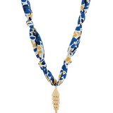 Movable Fish Pendant Scarf Necklace