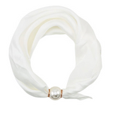 Accented Pearl Scarf Choker