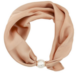Accented Pearl Scarf Choker