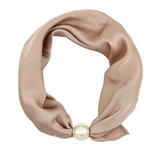 Accented Pearl Scarf Choker
