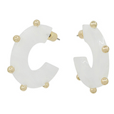 Dot Station Mable Hoops- White