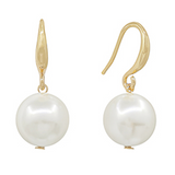 15mm Pearl Dangle Earrings