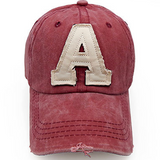 “A” Vintage Dyed Baseball Cap – Alabama