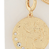 Gold Horse Coin Pendant Charm