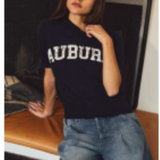Auburn Game Day Short Sleeve Sweater Knit Top