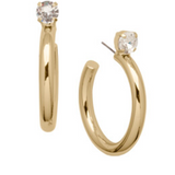 Crystal Keeley Studded Hoop Earrings