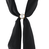 Accented Pearl Long Scarf Necklace
