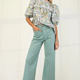 Seafoam Ankle Cropped Pants