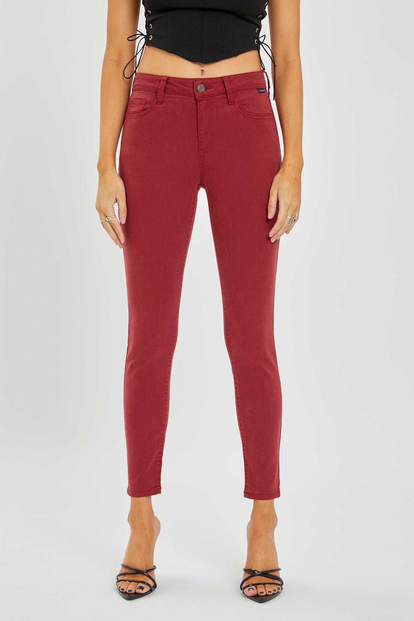 Cello Mid Rise Crop Skinny