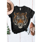 Black Mineral Tiger Graphic Tee