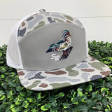 Wood Duck SB Cap: Foggy Marsh Vein Camo 7 Panel