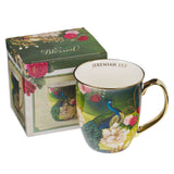 Blessed Blue Peacock Ceramic Mug