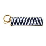 Wristband Keychain: Navy Ivory