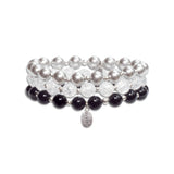 Count Your Blessings Bracelet in Snowflake Quartz: L