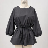 Elodie Drawstring Waist Blouse