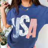 USA Patchwork Graphic Tee