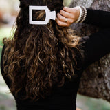 Round Flat Hair Clip | Small | Toasted