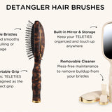 Detangler Brush For Thick Hair- Tan