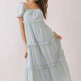 Lemonade Days Gingham Midi Dress