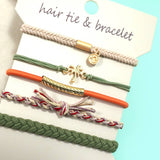 BOHO DUAL FUNCTION KNOT BRACELET HAIR TIES | 40BH104: BOW