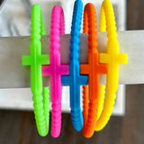 Silicone Cross Bracelet