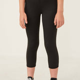 Cropped Solid Active Leggings