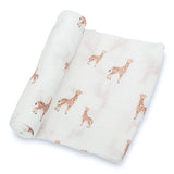 Giraffe Muslin Swaddle Blanket
