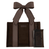 Case-Mate Espresso Polka Dot Bow Jelly Tote Bag