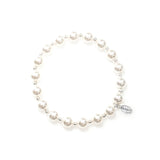 Count Your Blessings Bracelet in White Pearl: S