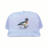 Wood Duck SB Cap: Foggy Marsh Vein Camo 7 Panel